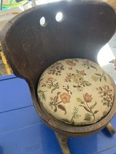 VINTAGE WOOD TODDLER ROCKING CHAIR