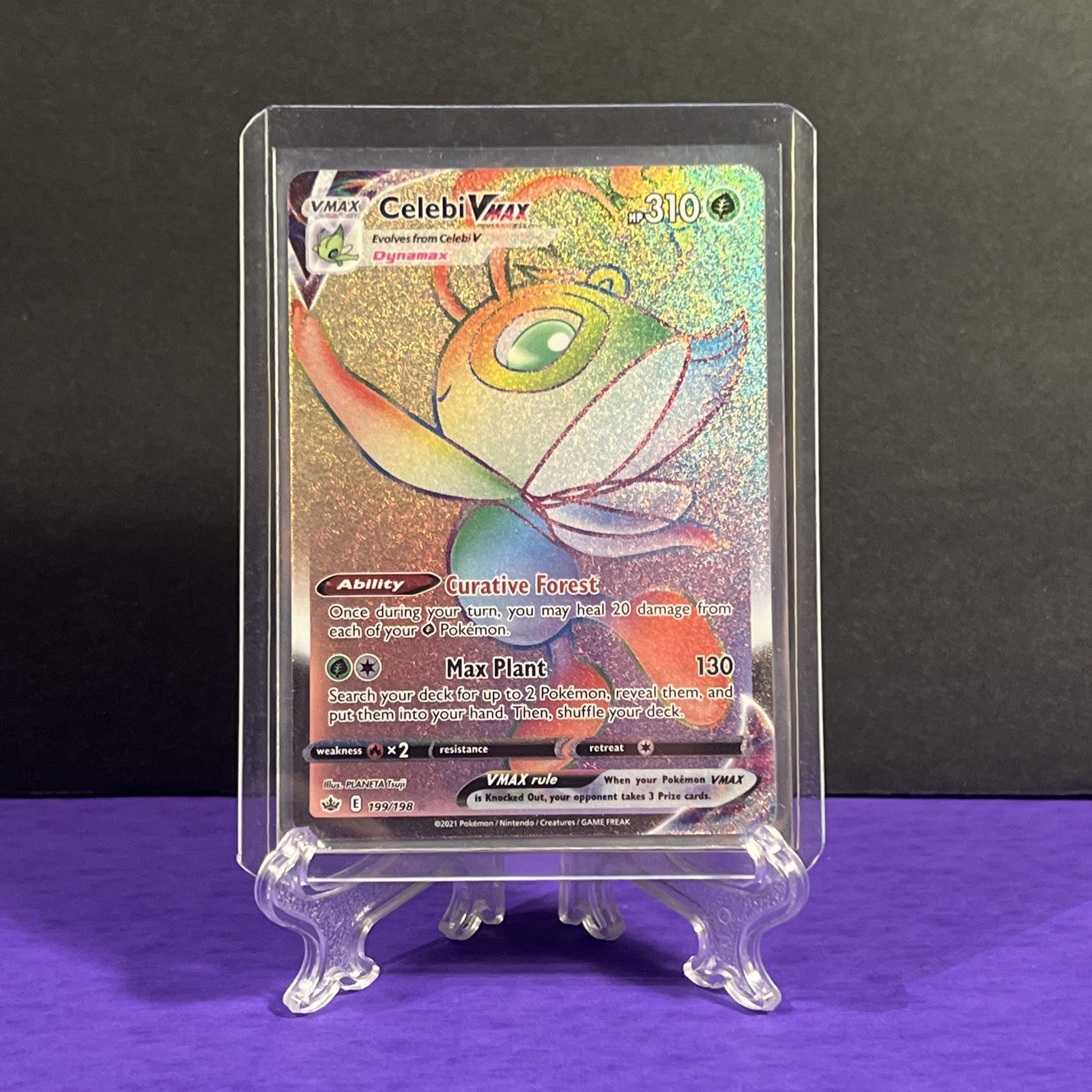 Pokemon Celebi VMAX 199/198 SWSH06: Chilling Reign - NM Pack Fresh