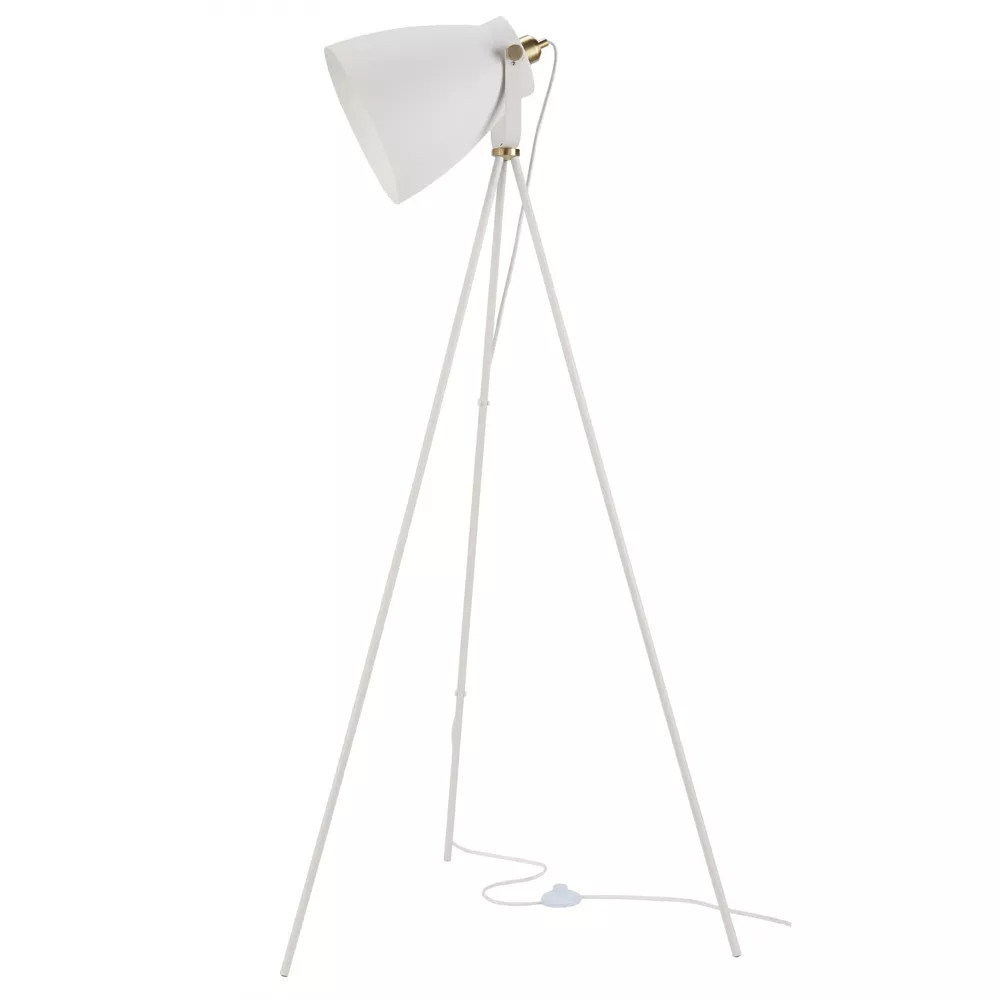 57 Белый Промышленный Регулируемый торшер-прожектор на треноге - Nourison