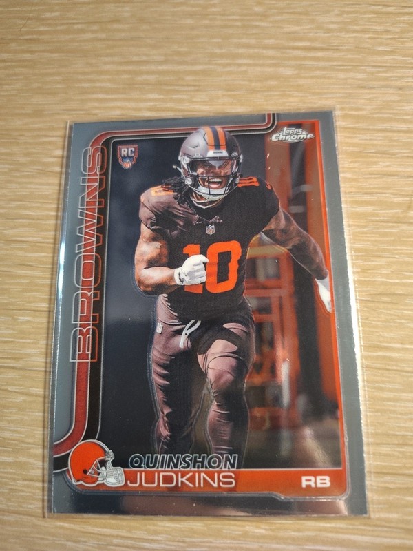2025 Topps Chrome Football Quinshon Judkins #325 Browns
