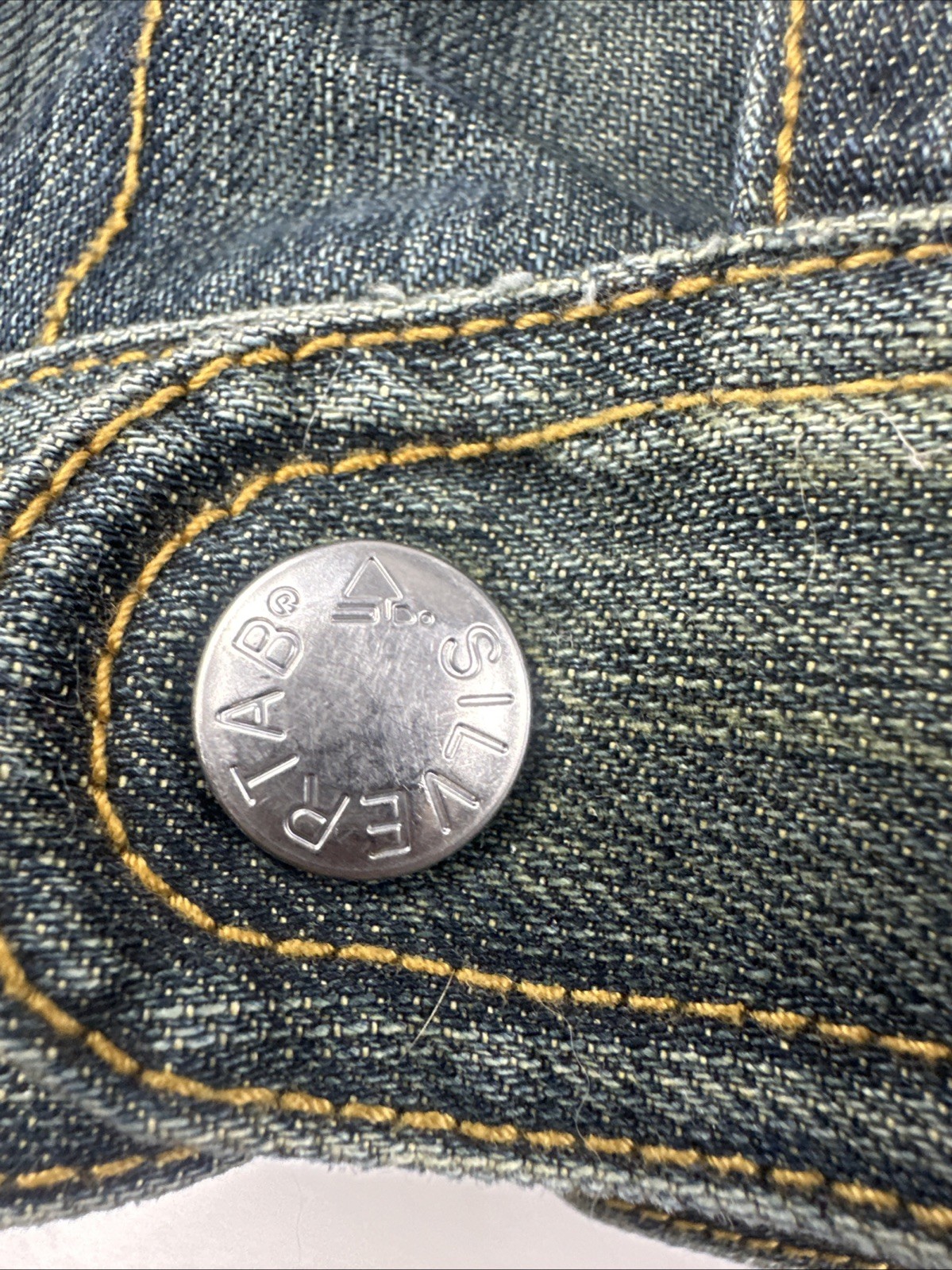 Levi’s SilverTab Sample Denim Jacket Quilted Embr… - image 7