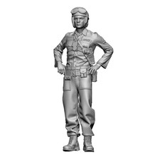 1/35 Scale WW2 Pilot Soldier Figure Resin Model Unpainted Military Miniature