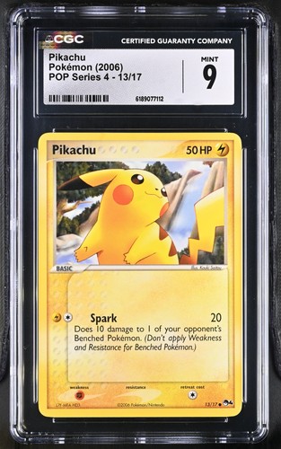 Pikachu graded CGC 9 for sale on eBay