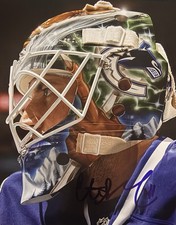 Curtis SANFORD Signed 8x10 Photo! Vancouver Canucks Goalie! Legend! W/coa