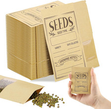 150Pcs Small Seed Envelopes 2.75" x 3.74" Resealable Seed Storage Packets  Seed