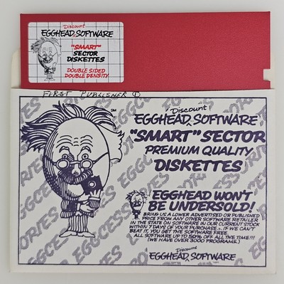 Red Egghead Discount Software Smart Sector Floppy Disk Diskette