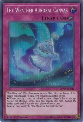 The Weather Auroral Canvas - SPWA-EN041 - Super Rare - 1st Edition - Moderately 