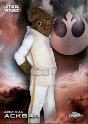 #ad 2025 Topps Chrome Star Wars Admiral Ackbar #1 $1.99