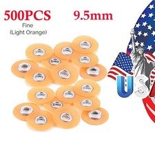 500pcs Dental SOFLEX Discs Composite Finishing Polishing Discs 9.5mm Fine