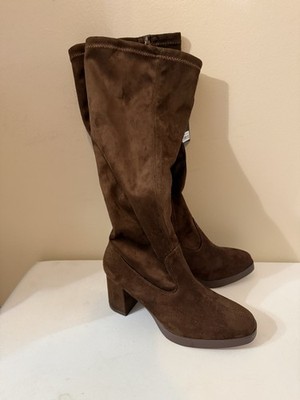 Women s American Exchange Knee High Brown Suede Boots Size 6 NWT