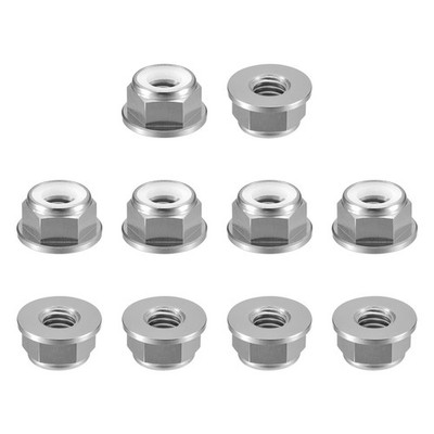 Sechskant-Sicherungsmutter mit Nyloneinsatz 10x M5x0.8 (Titanium Gray)
