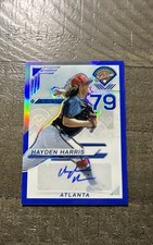2025 Panini Prospect Edition - Hayden Harris #48 Blue Prizm Signatures /149 (AU)