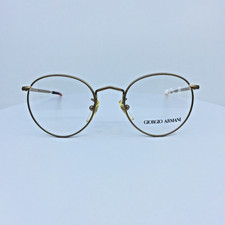 New Vintage Giorgio Armani 130 Eyeglasses GA 130 C. 703 Satin Gold 47-20mm Italy