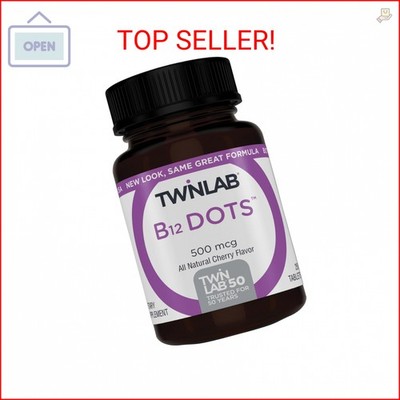 Twinlab B-12 Dots - Energy Production Support Supplements with Vitamin B12-500 m