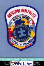 METRO WASHINGTON DC AUTISM AWARENESS Shoulder Patch PUZZLE 3I