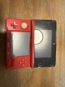 Nintendo 3DS Red Handheld Console CTR-001 (USA) w/ OEM Charger Tested Working