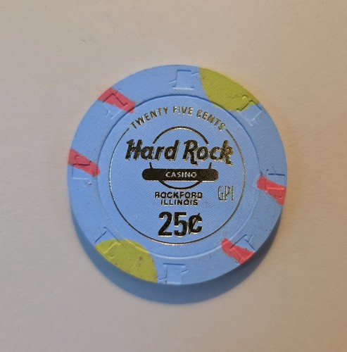 Hard Rock International Casino Rockford, IL Illinois $0.25 25 Cent Baccarat Chip