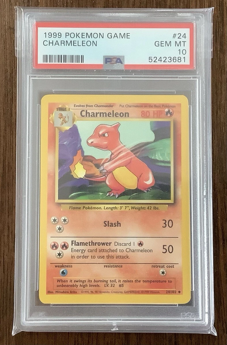 Charmeleon Pokmon TCG Professional Sports Authenticator (PSA) Individual  Trading Card Games Base Set for sale | eBay