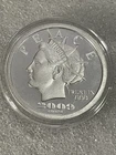 Rare! 2009 NORFED PEACE DOLLAR "Torch Back" 1 Troy Oz .999 Fine Silver Capsule