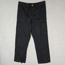 Carhartt Men Scrub Pants REGULAR S Black Cargo Boot Cut C54108 Ripstop