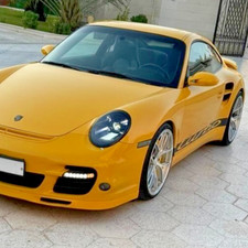 Porsche 911 997 992 Stil Schwarz LED Projektor Scheinwerfer Set DRL 2005 Zu 2012