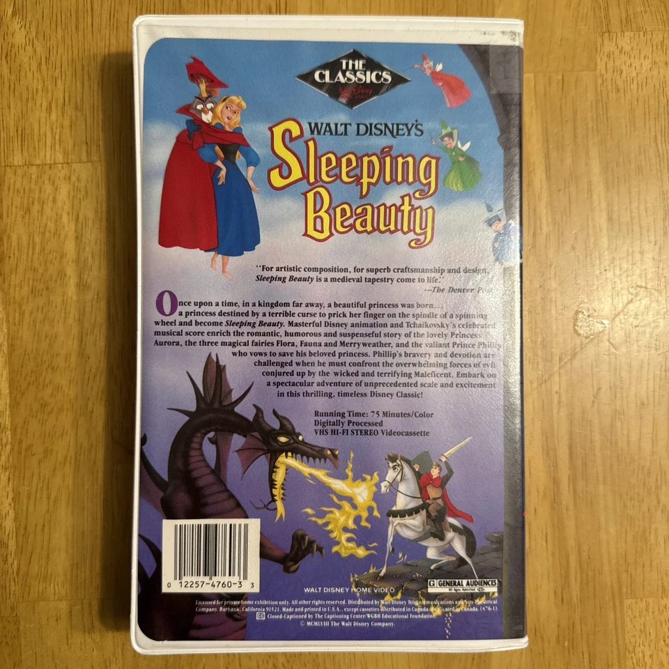 Sleeping Beauty VHS Black Edition In Clamshell - Image 2 of 4