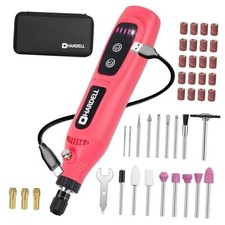 Mini Cordless Rotary Tool, 5-Speed Rotary Tool Kit with 43 Accessories, Pink