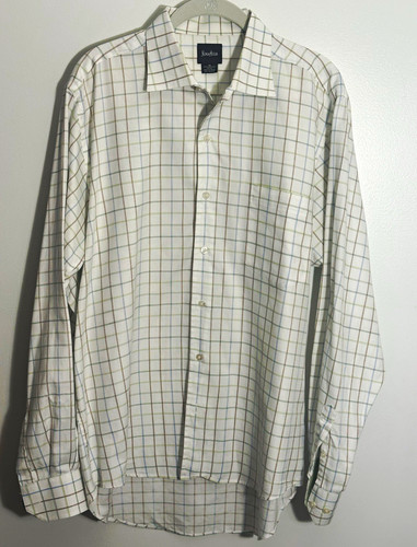 Neiman Marcus | Men’s M | 100% Cotton Plaid Grid Textured Multi-Color Shirt