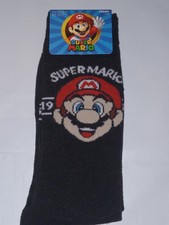 Super Mario Novelty Crew Socks Adult Size 6.5 To 12