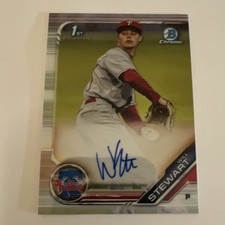 Topps 2019 Bowman Chrome Will Stewart 1st Auto #CPA-WS Philadelphia Phillies