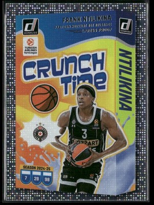 2024-25 Donruss EuroLeague #17 Frank Ntilikina Crunch Time Silver Press Proof