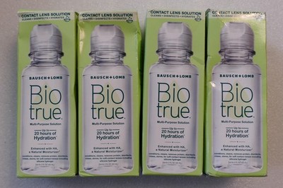 4 X Bausch + Lomb Biotrue Multi-Purpose Contact Lens Solution 2 Fl Ex 1/27