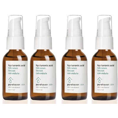 X4 Pure Haven Hyaluronic Acid 4 fl oz Serum- Hydrates, Firms, Reduces Fine Lines