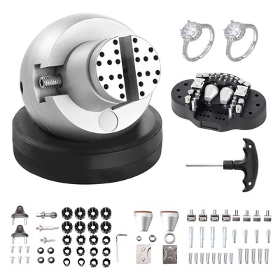Ball Vise 5'' Engraving Setting Tool 360° Rotation Engraving Block Vise