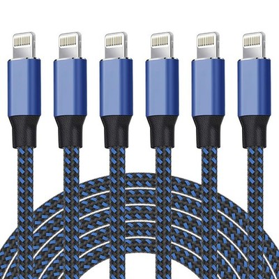 MFi Certified Lightning Cable Set 3ft 3ft 6ft 6ft 6ft 10ft iPhone Charger Cord