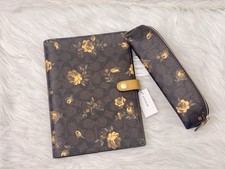 Bundle Set Coach Notebook With Floral Print CCF40 Coach Pencil Case CCI83 NWT