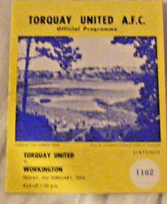 1963 1964 TORQUAY UNITED  v  WORKINGTON