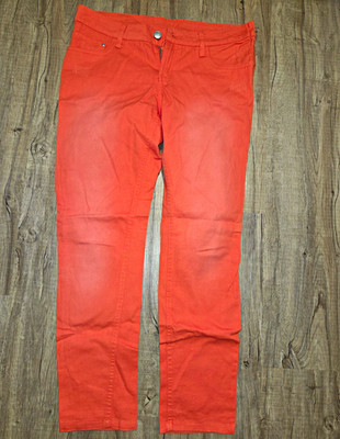 esmara Damen Skinny Jeans Denim orange Gr. 44 Full Length Five-Pocket Knopf