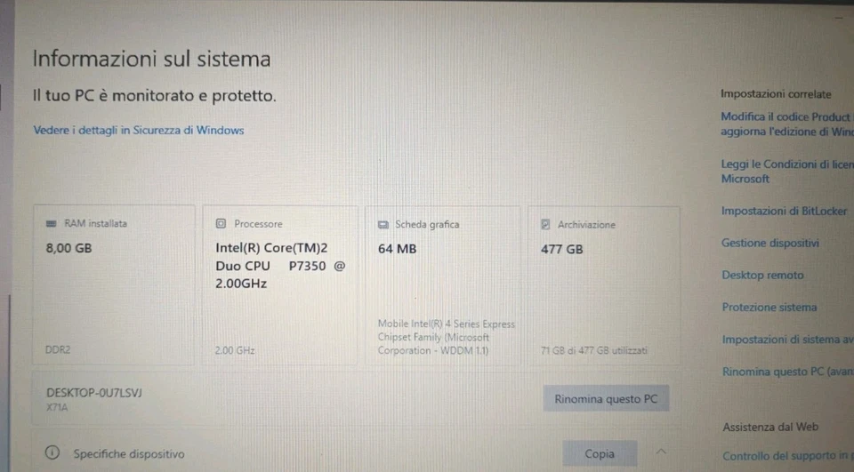 Workstation Notebook Asus X71 - Immagine 3 di 4