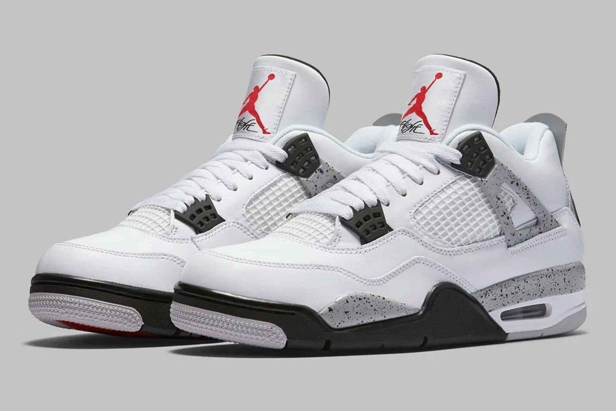 Jordan 4 Retro OG 'White Cement' Men's All Size US 7-12 | eBay