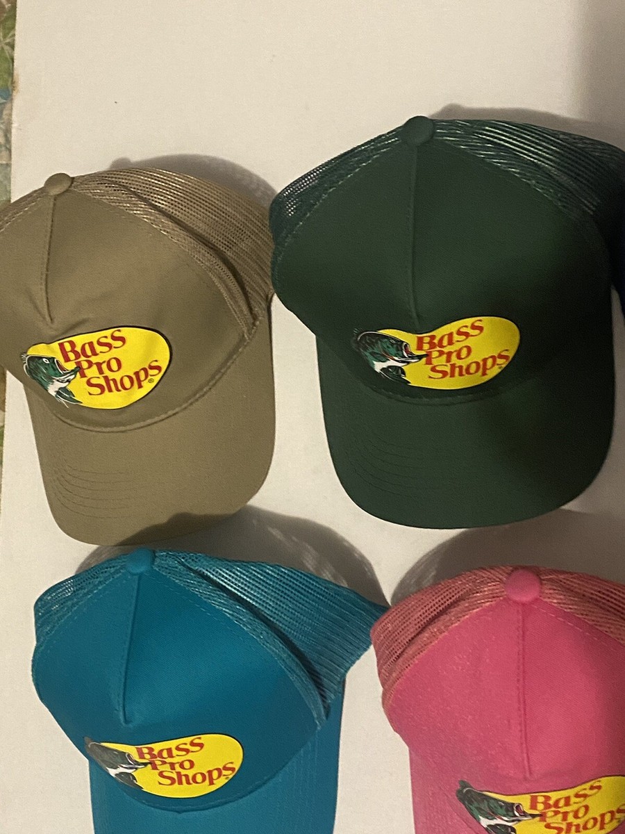 Authentic Bass Pro Shops Snap Back Trucker/Fishing Hats Lot Of 7
