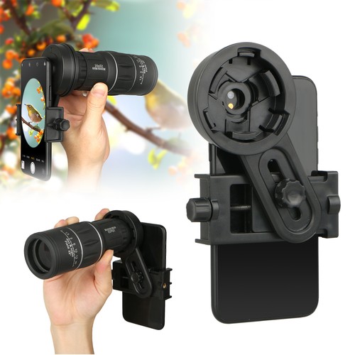 Universal Cell Phone Adapter Mount Binocular Monocular Spotting Scope Telescope - Zdjęcie 25 z 39