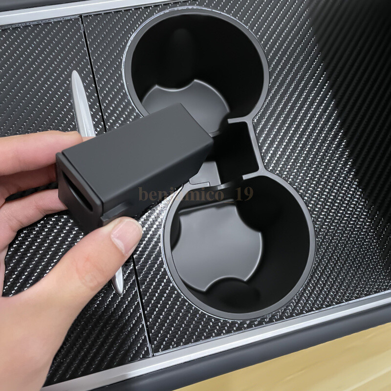 NEW Water Storage Box Car Cup Holder Limiter Accessories For Tesla Model 3 Y 21