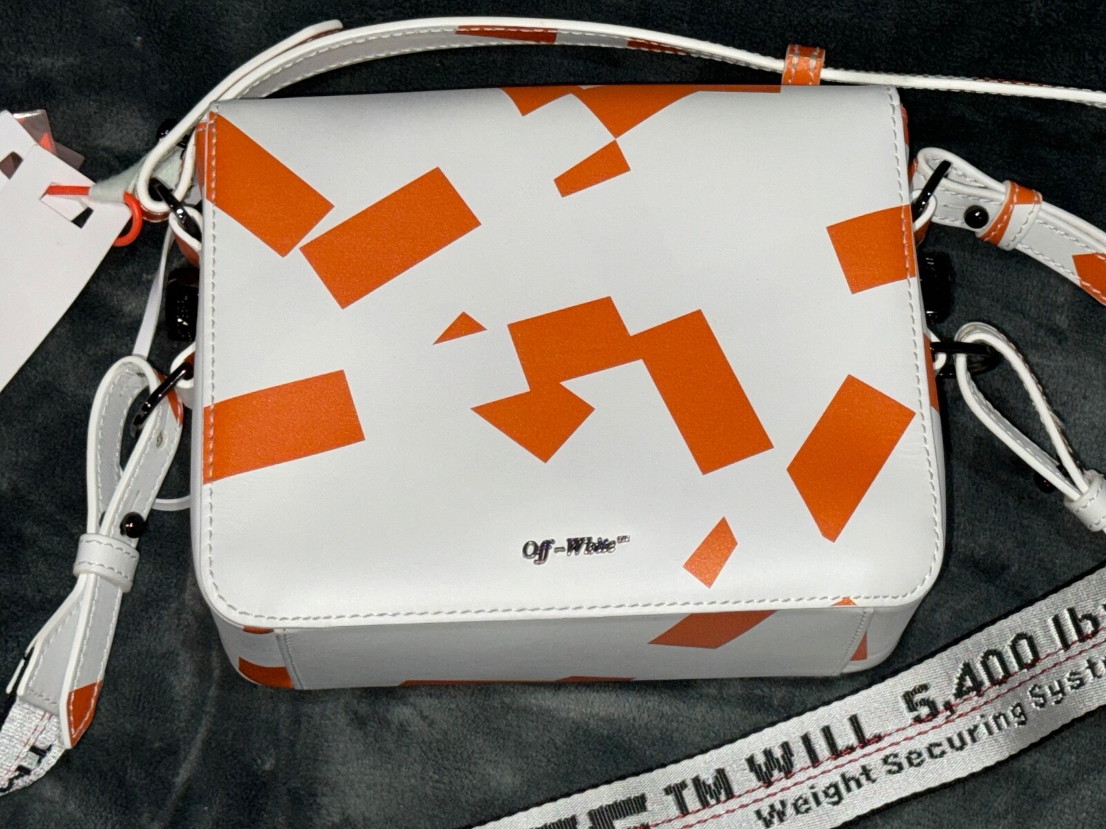 Virgil Abloh 2019 "Off White" MCA Lines Flap Bag Brand New NWT w/dust bag RARE! image 9