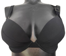 Image of Panache Swimwear Bikini Underwire Bra EU/DE 70I UK32G Black Padded Cup