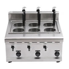 Pasta Cooker Pasta Maker Noodle Cooking Machine Commercial Lpg Gas 6 Holes