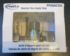 ProFlo PFXQAC32C Quarter Turn Angle Stop Valve 5/8" x 3/8" NEW