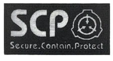 SCP Foundation REFLECTIVE Patch [4.0 X 2.0 - Hook Fastener Backing -S5]