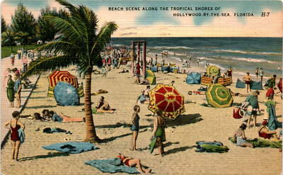 HOLLYWOOD BY THE SEA, FLORIDA, UNITED STATES, GEORGE SPIC Postcard