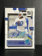 2022 Panini Donruss Rated Rookie AUTO RC JELANI WOODS COLTS